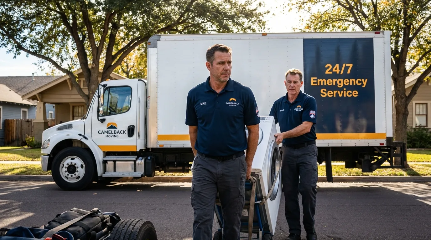 CamelBack Moving crew loading furniture in East Rutherford, NJ
